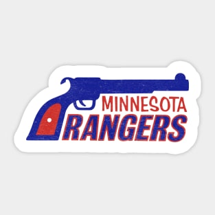 Defunct Minnesota Rangers Hockey Sticker